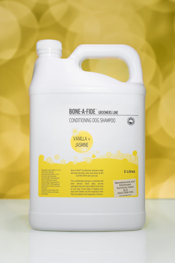 Vanilla + Jasmine - 2 in 1 Dog Shampoo + Conditioning - 5 Litre
