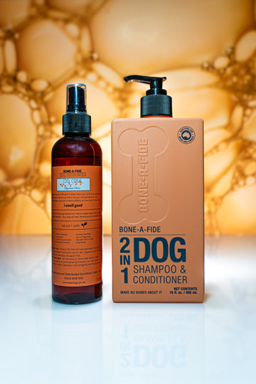 Cool Citrus - 2 in 1 Dog Shampoo & Conditioner + Dog Deodoriser (Pamper Pack)