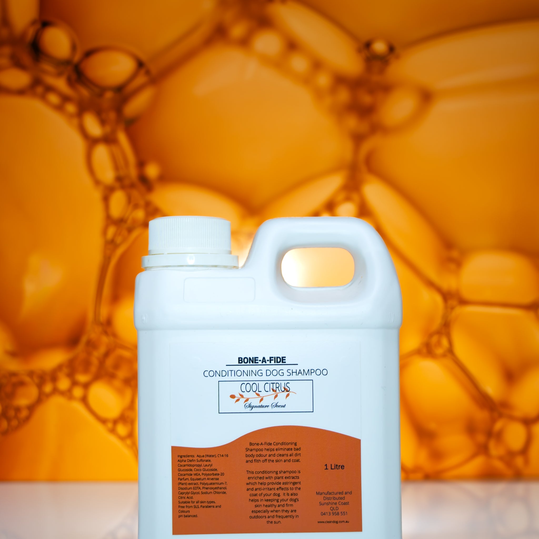 Cool Citrus - 2 in 1 Dog Shampoo + Conditioner - 1 Litre