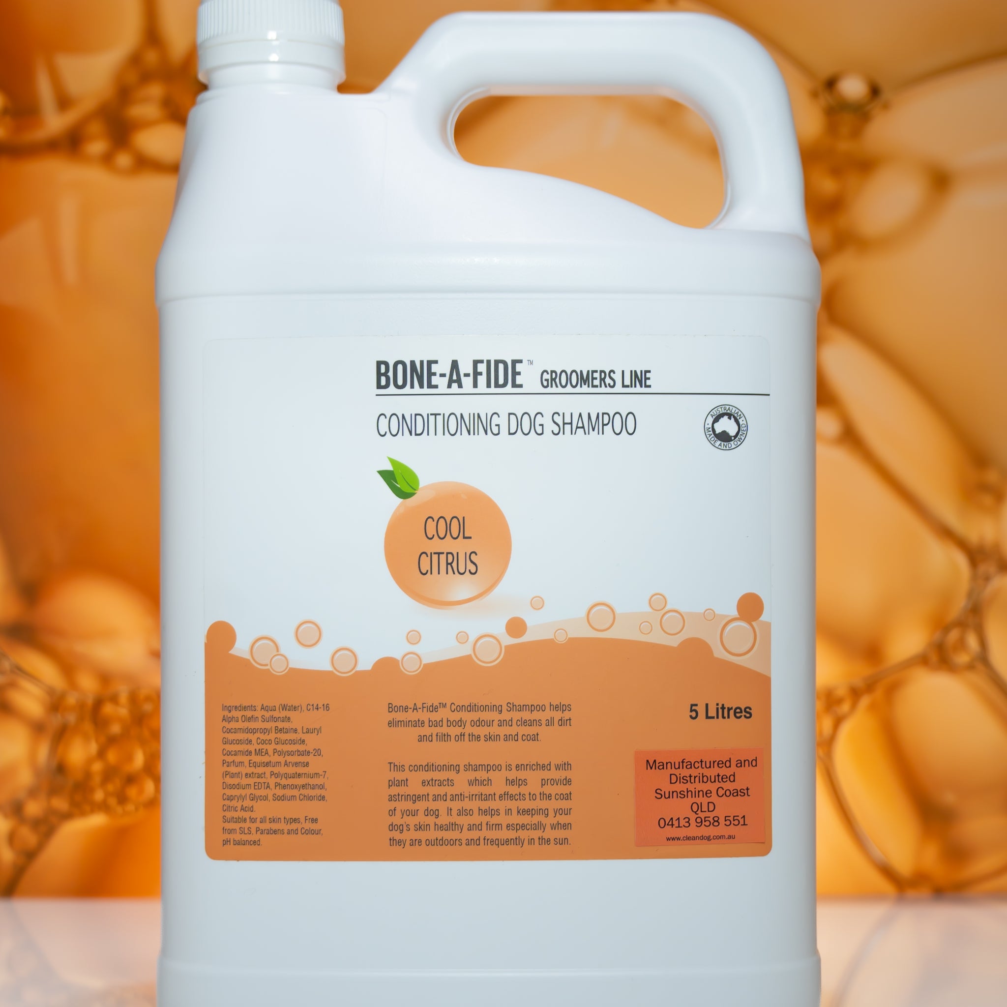 Cool Citrus - 2 in 1 Dog Shampoo + Conditioner - 5 Litre