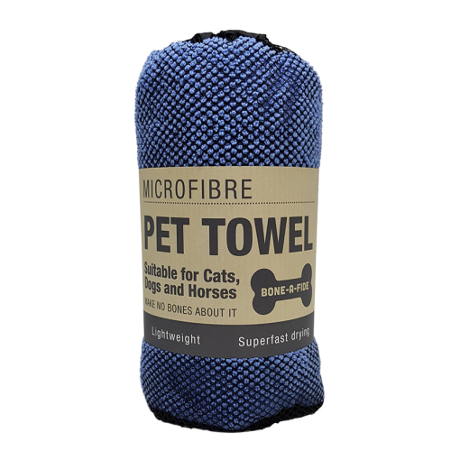 Microfibre Pet Towel - Blue