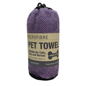 Microfibre Pet Towel - Purple